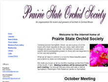 Tablet Screenshot of prairiestateorchids.org